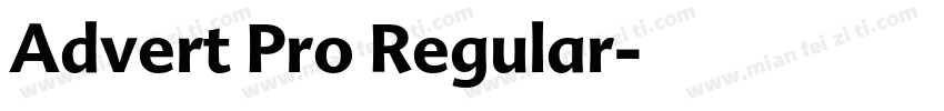 Advert Pro Regular字体转换